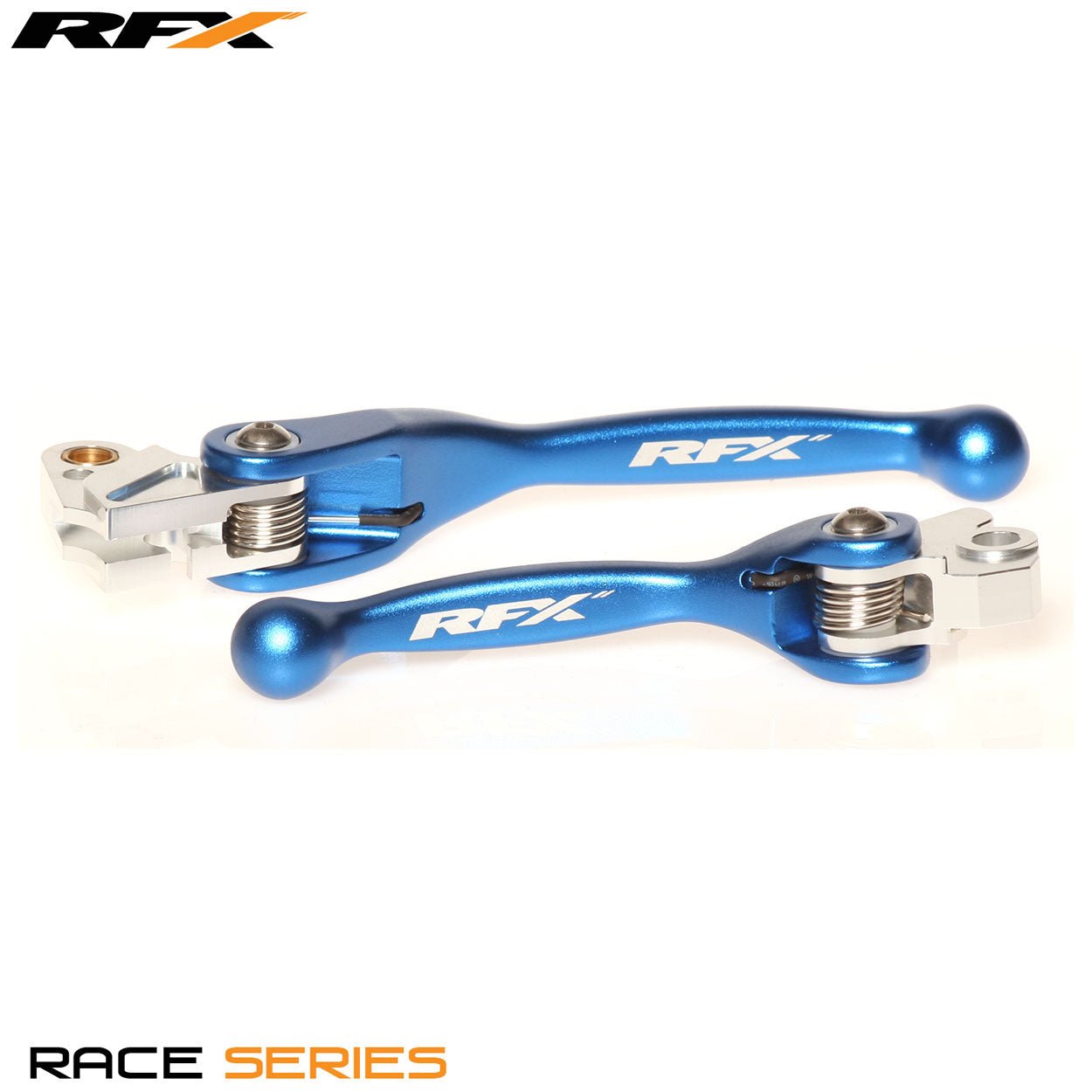 RFX Race Forged Flexible Lever Set (Blue) Kawasaki KXF250/450 04-12 Yamaha YZ125/250 01-07 YZF250 01 - Blue - RFX