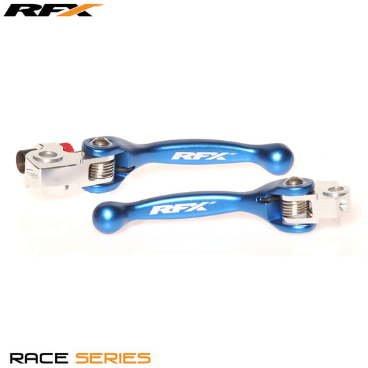 RFX Race Forged Flexible Lever Set (Blue) TM 125/250/250FI/450FI 10-18 - Blue - RFX