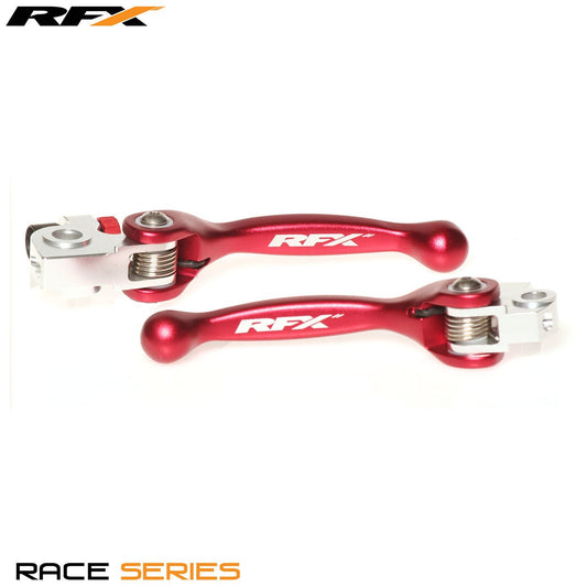 RFX Race Forged Flexible Lever Set (Red) AJP Trials All (Not Sherco) - Red - RFX