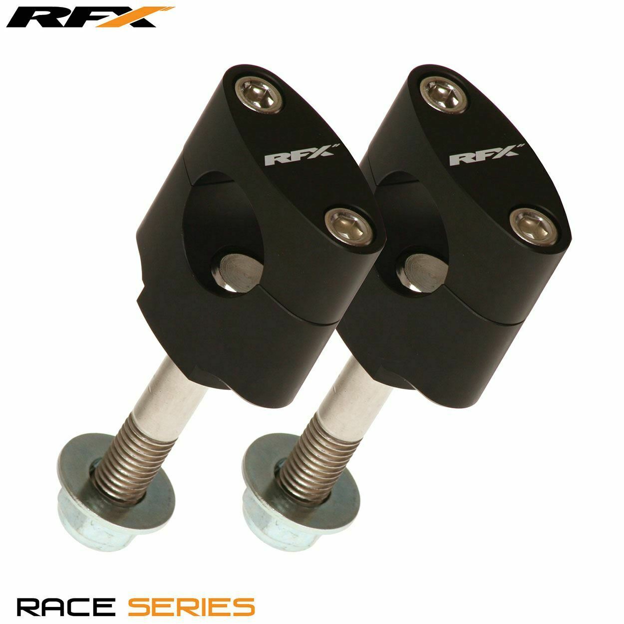 RFX Race Handlebar Mount Kit 28.6mm (Black) Honda CR125/250 97-07 CRF250/450 02-17 Kawasaki Pre 08 - Black - RFX