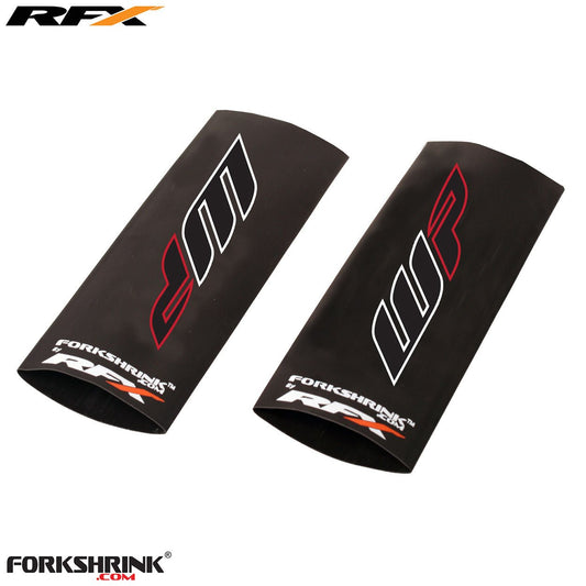 RFX Race Series Forkshrink Upper Fork Guard with 2016 WP logo (White/Red) Universal 125cc-525cc - Red - RFX