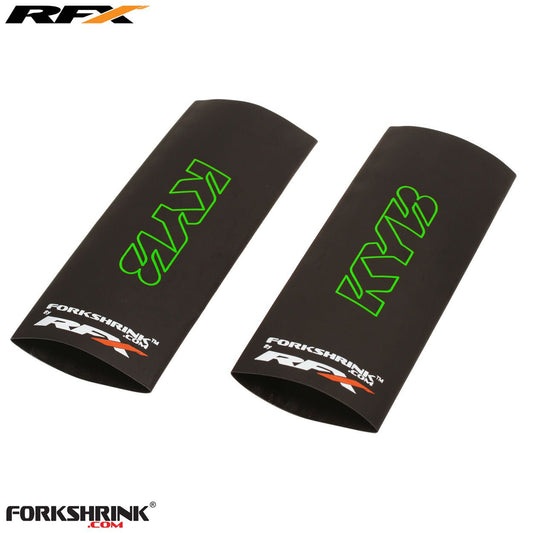 RFX Race Series Forkshrink Upper Fork Guard with KYB logo (Green) Universal 125cc-525cc - Green - RFX