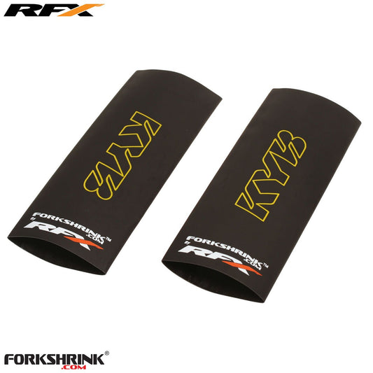 RFX Race Series Forkshrink Upper Fork Guard with KYB logo (Yellow) Universal 125cc-525cc - Yellow - RFX