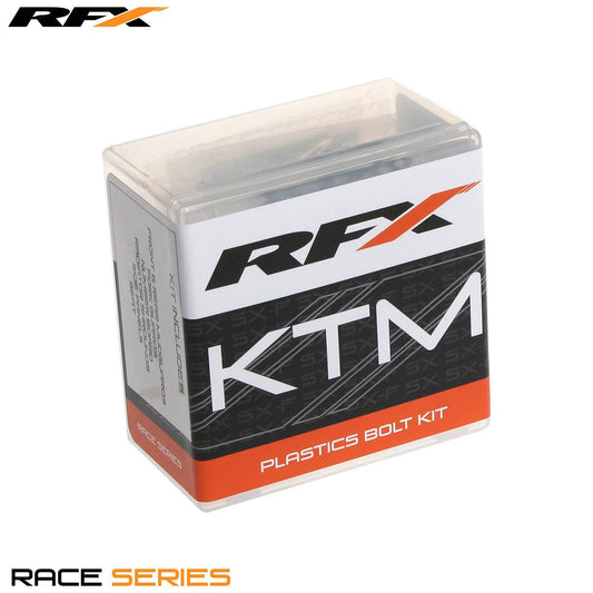 RFX Race Series Plastics Fastener Kit KTM SX/F 11-15 EXC/F 12-16 - Silver - RFX