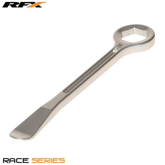 RFX Race Series Spoon and Spanner end Tyre Lever (Ally) Universal 24mm Spanner - Silver - RFX