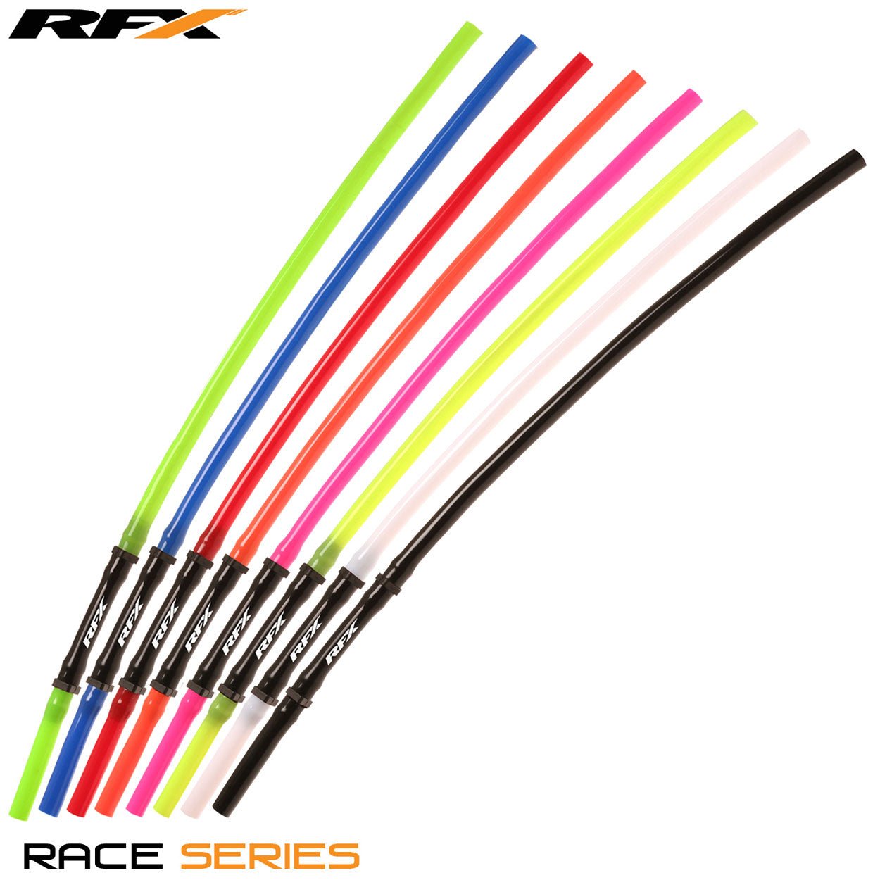 RFX Race Vent Tube - Long Pipe Inc 1 Way Valve (Black) 5 pcs - Black - RFX