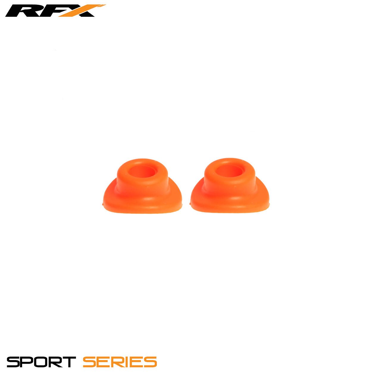 RFX Sport Valve Rubber Seals (Orange) 2pcs - Orange - RFX