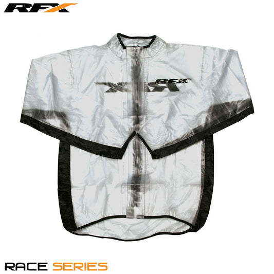 RFX Sport Wet Jacket (Clear/Black) Size Adult 2XLarge - Black - RFX