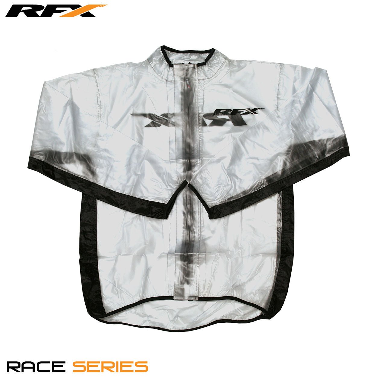 RFX Sport Wet Jacket (Clear/Black) Size Adult 3XLarge - Black - RFX