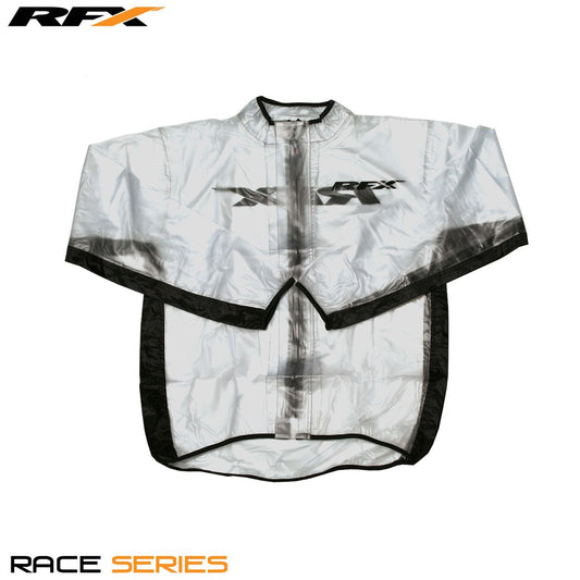 RFX Sport Wet Jacket (Clear/Black) Size Youth Small (6-8) - Black - RFX