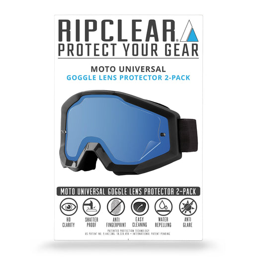 Rip Clear Youth Moto Lens Protector 2 Pack - Rip Clear