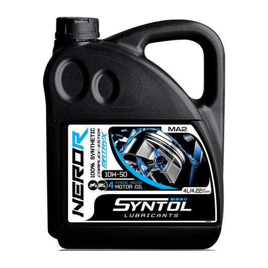 SYNTOL NERO-R 4T 10W-50 RACING MOTORCYCLE ENGINE OIL 4 LITRE - Syntol Lubricants
